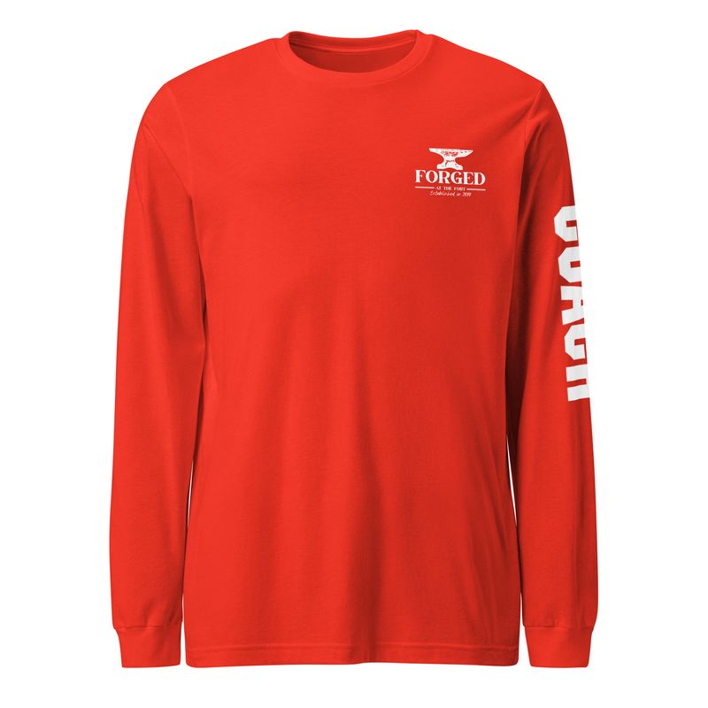 CrossFit Forged Coach Long Sleeve Tee | Bella + Canvas 3501