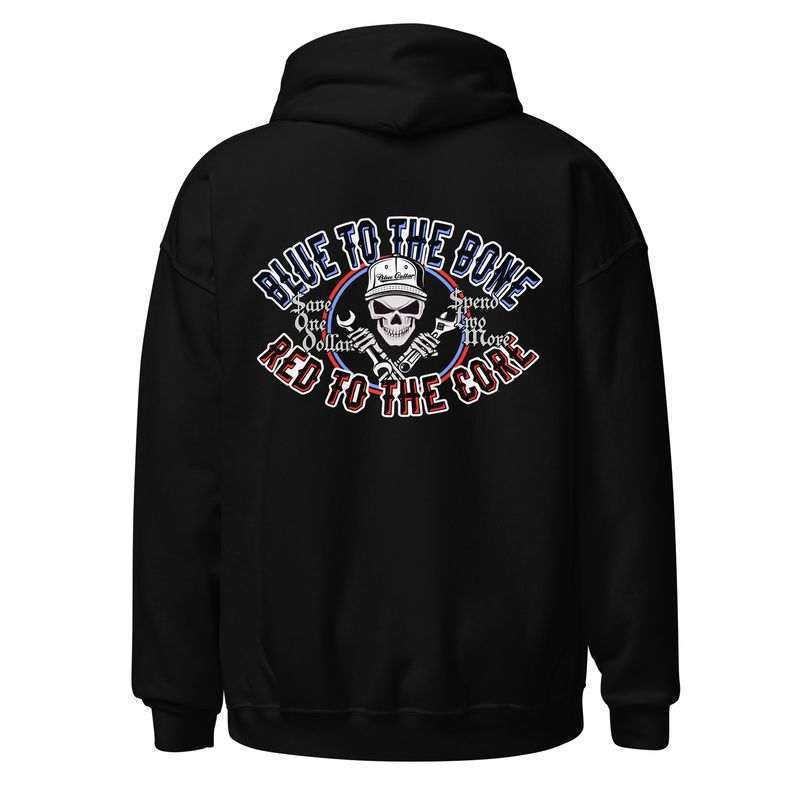 Blue to the Bone Hoodie | Gildan 18500