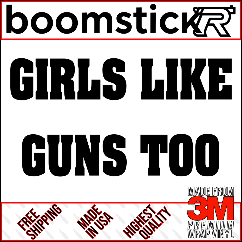 Gun Firearm Premium Vinyl Decal Sticker