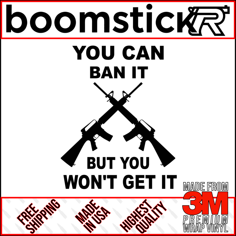 Gun Firearm Premium Vinyl Decal Sticker