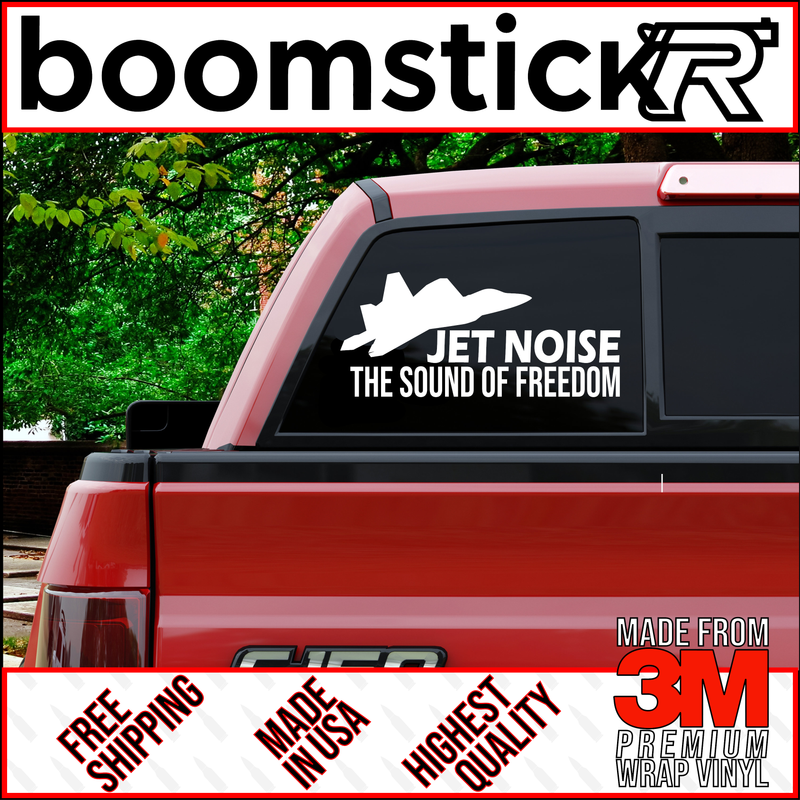 Jet Noise The Sound Of Freedom Premium Vinyl Decal Sticker