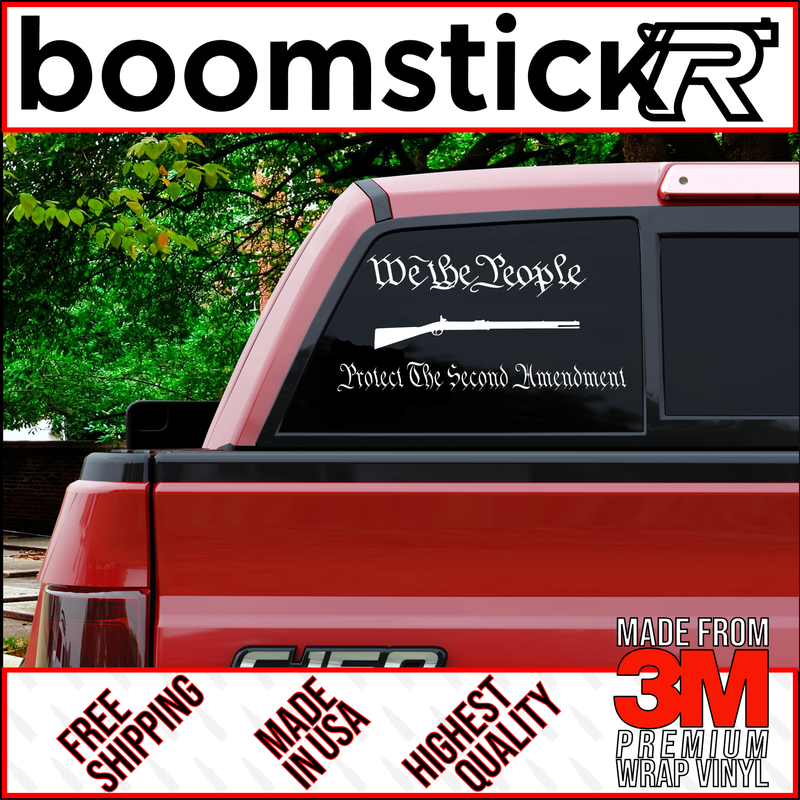 We The People Protect The Second Brown Bess Premium Vinyl Decal Sticker