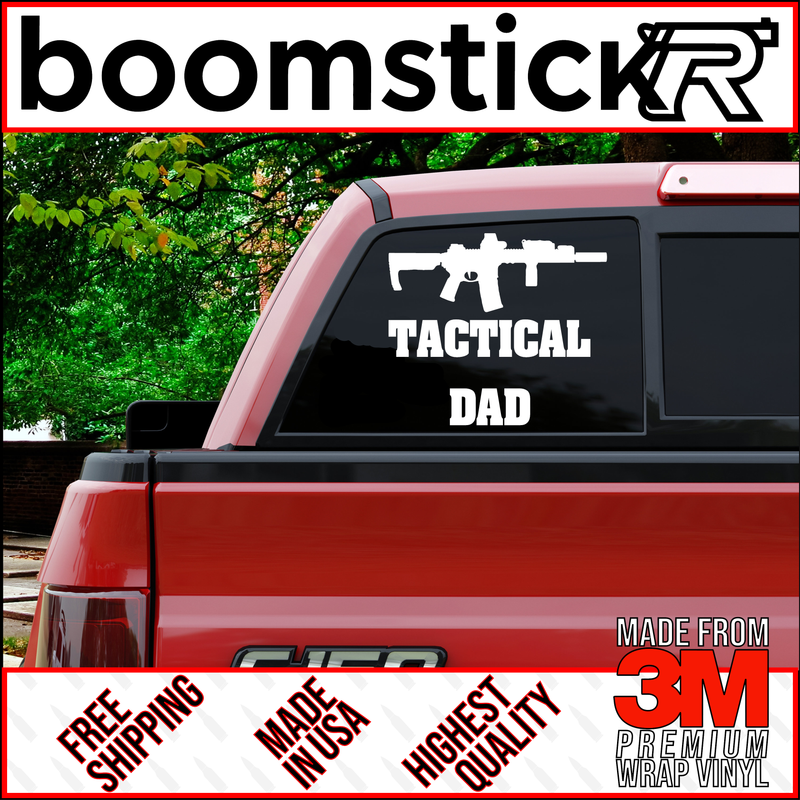 Tactical Dad M4 Premium Vinyl Decal Sticker