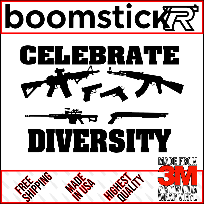 Celebrate Diversity Premium Vinyl Decal Sticker