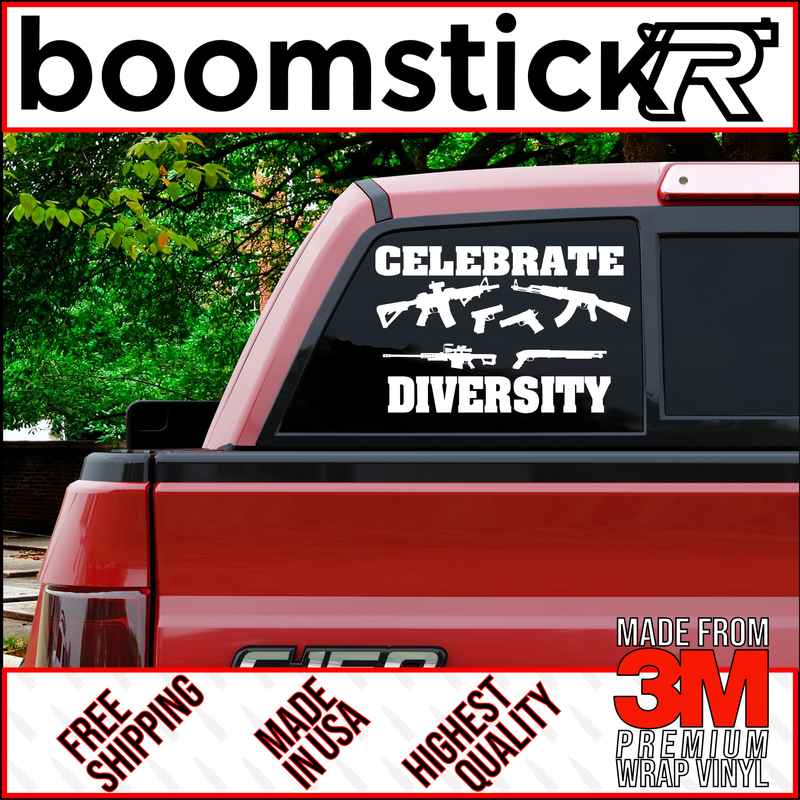 Celebrate Diversity Premium Vinyl Decal Sticker