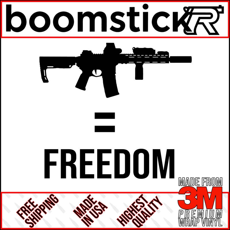 M4=Freedom Premium Vinyl Decal Sticker