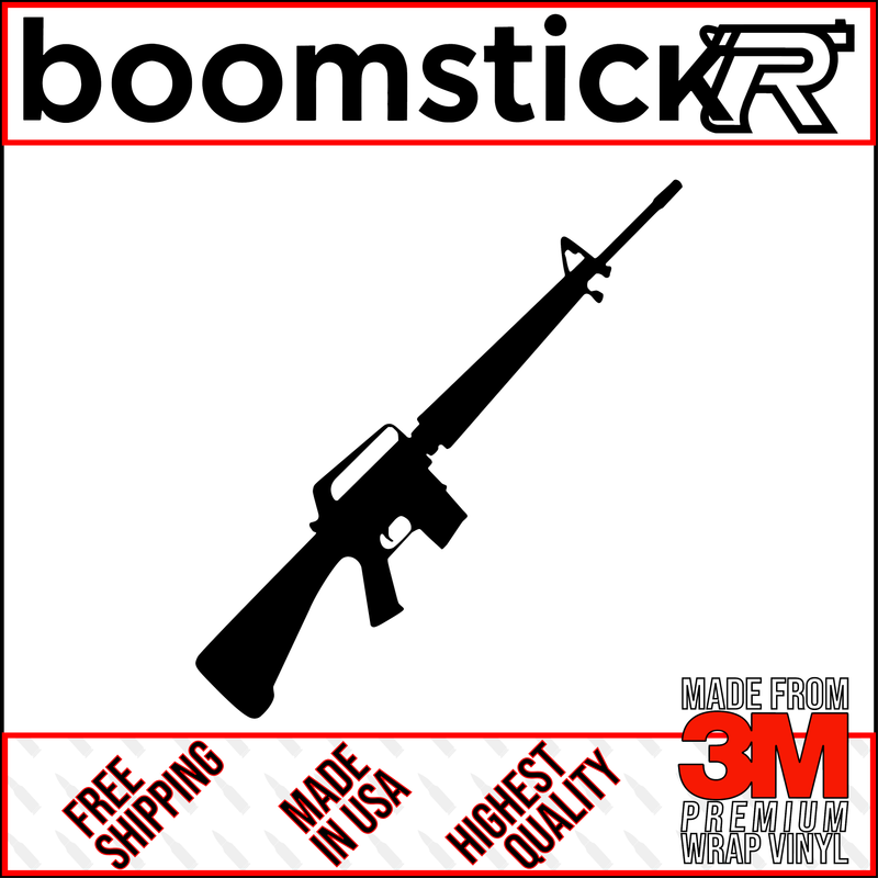 M-16 Premium Vinyl Decal Sticker