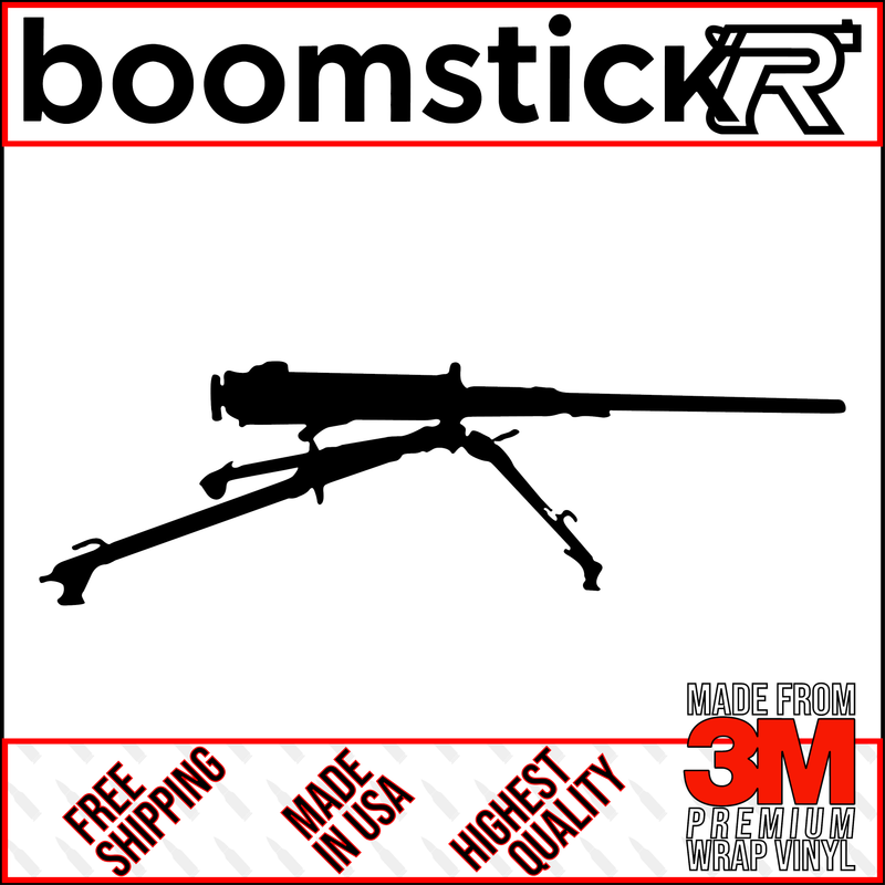 M2 Browning Premium Vinyl Decal Sticker