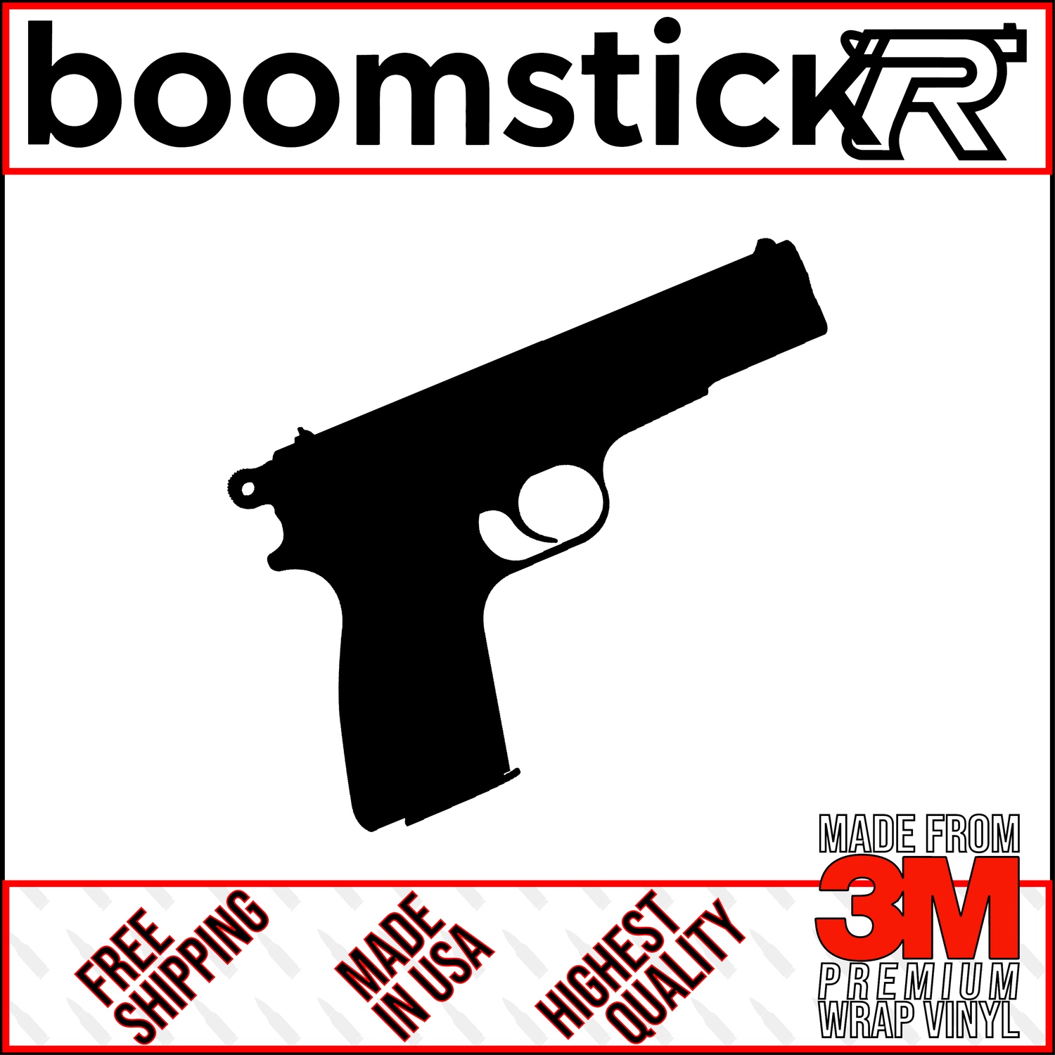 Browning Hi Power Premium Vinyl Decal Sticker