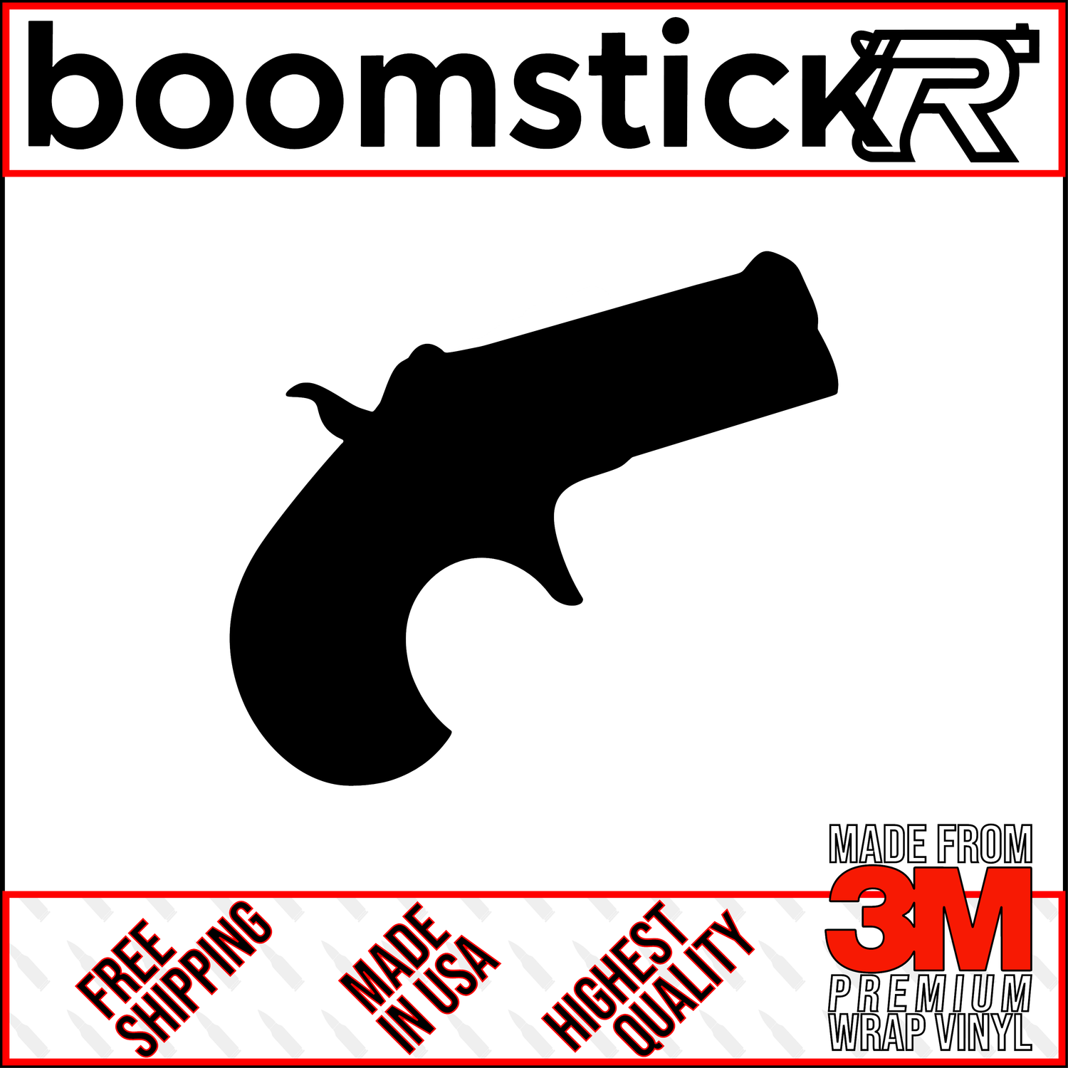 Derringer Premium Vinyl Decal Sticker