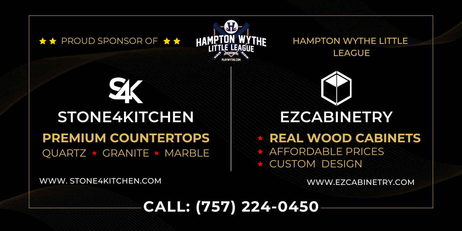 Hampton Wythe Little League Spring &#39;25 Stone4Kitchen Banners