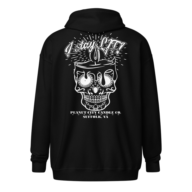 PCCC I stay Lit Heavy Blend Gildan Zip Hoodie