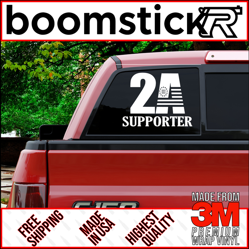 2A Supporter - Second Amendment Premium Vinyl Decal Sticker