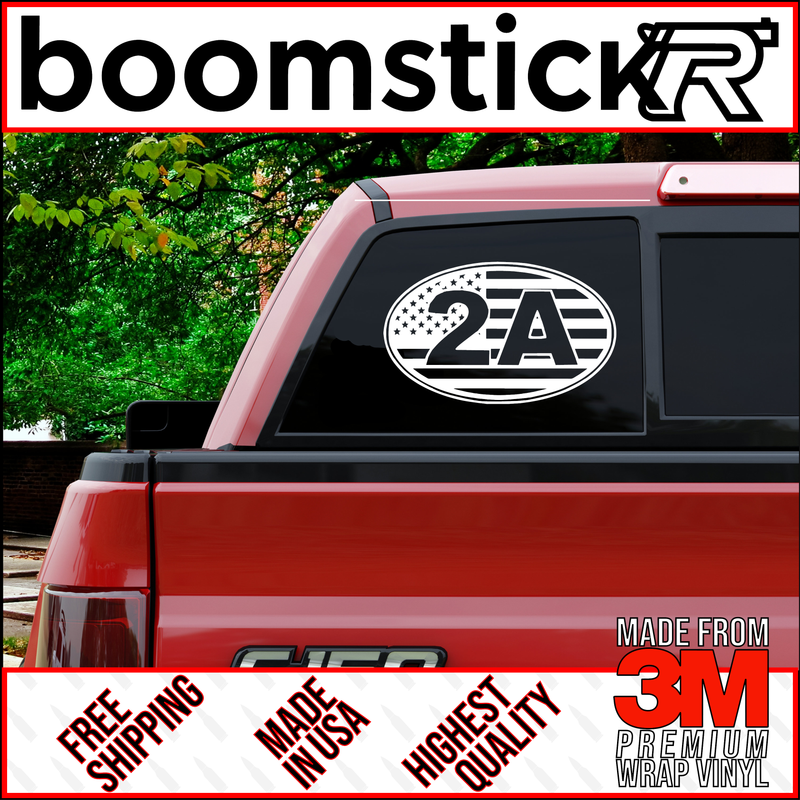 2A- Second Amendment Premium Vinyl Decal Sticker