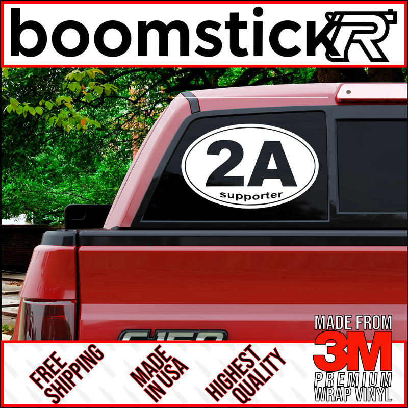 2A Supporter - Second Amendment Premium Vinyl Decal Sticker