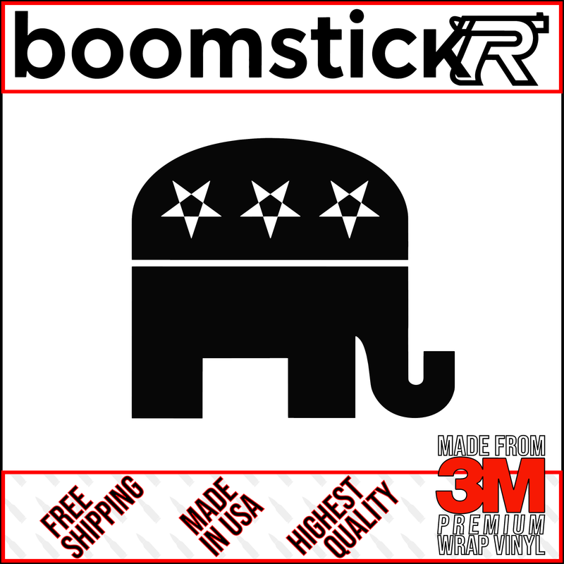 Republican Elephant Premium Vinyl Decal Sticker