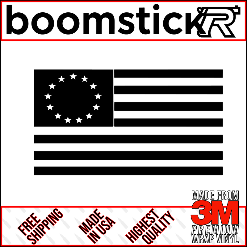 Betsy Ross Flag Premium Vinyl Decal Sticker