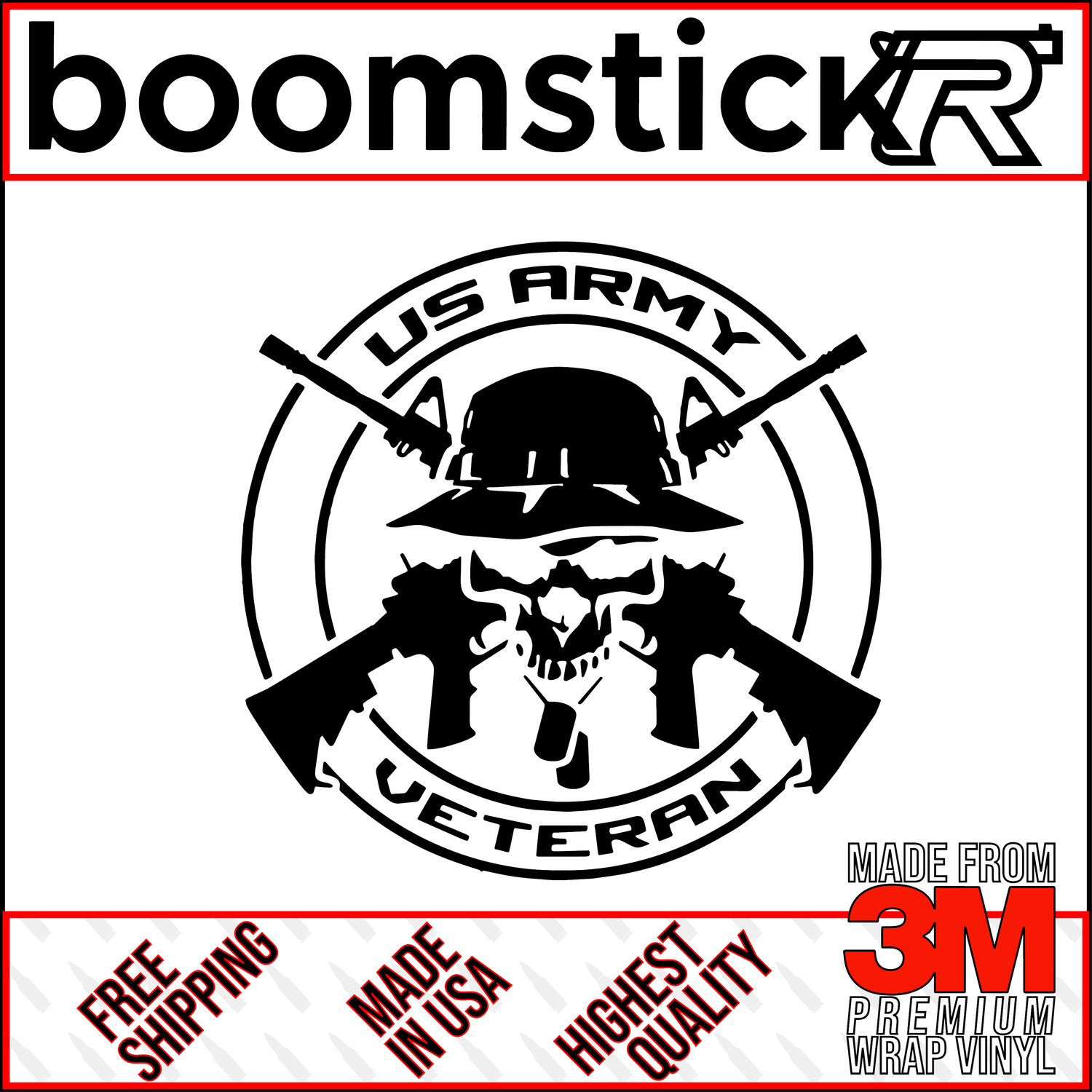U.S. Army Veteran Premium Vinyl Decal Sticker