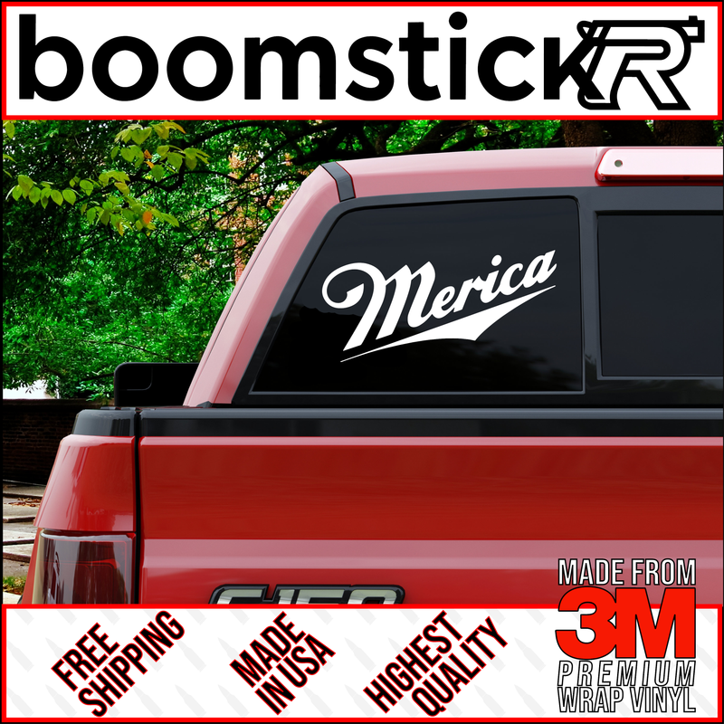 'Merica Premium Vinyl Decal Sticker