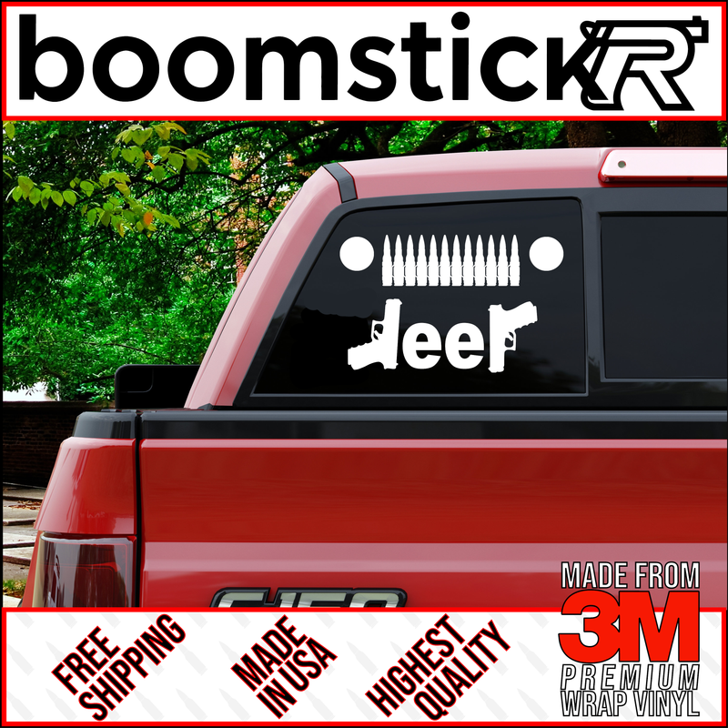 Jeep Glock Durable Vinyl Decal Sticker