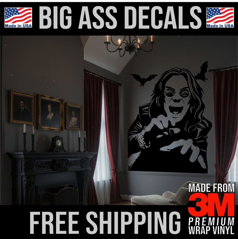 Ozzy Osborne - Black Sabbath - Premium Oversized Vinyl Wall Art Decal