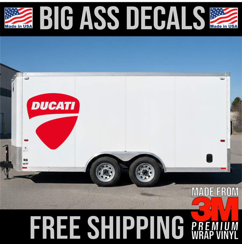 Ducati Shield Logo - Premium Oversized Vinyl Decal