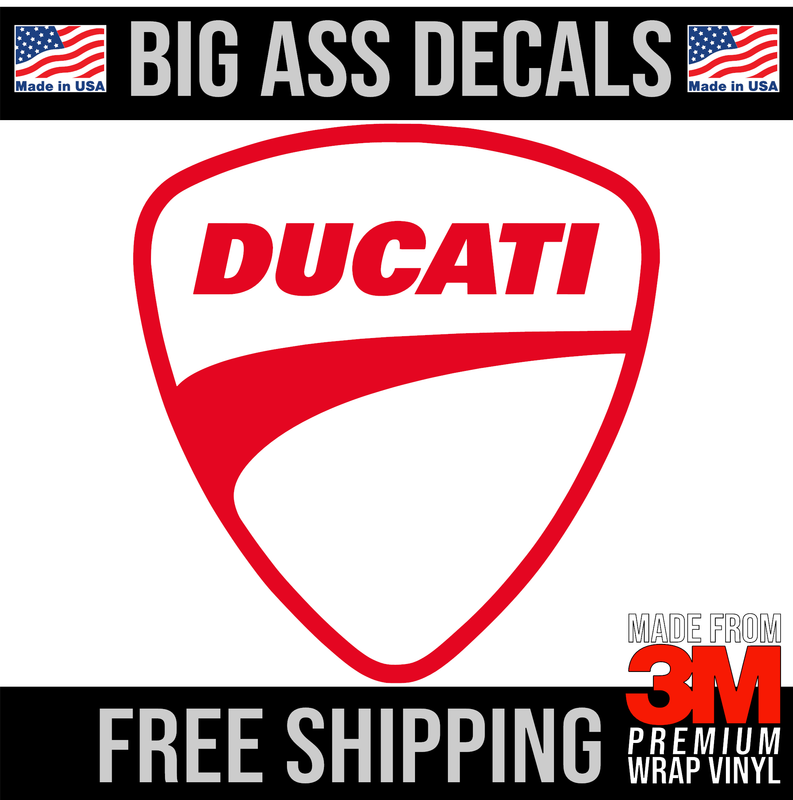 Ducati Shield Logo - Premium Oversized Vinyl Decal