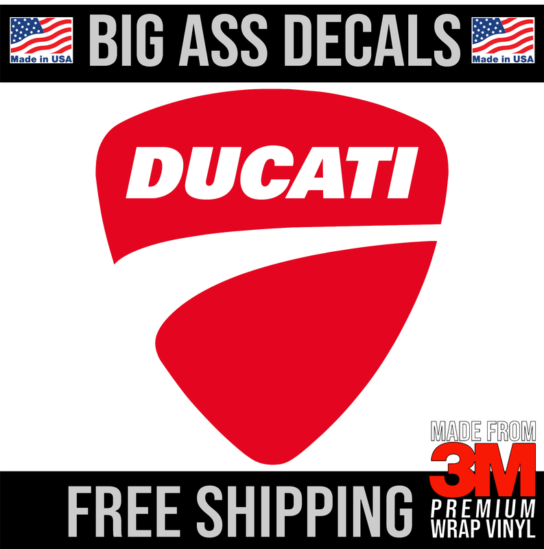 Ducati Shield Logo - Premium Oversized Vinyl Decal