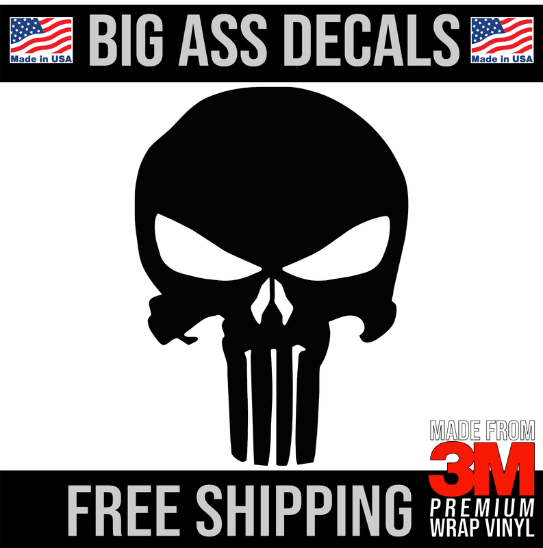 Punisher Skull - Premium Oversized Vinyl Decal
