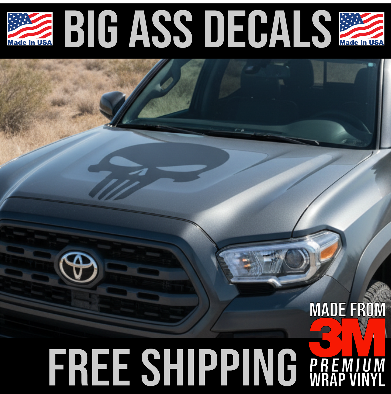 Punisher Skull - Premium Oversized Vinyl Decal