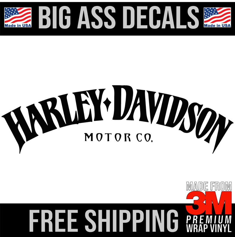 Harley Davidson Vinyl Decal for Trailer, Wall, Office, Glass