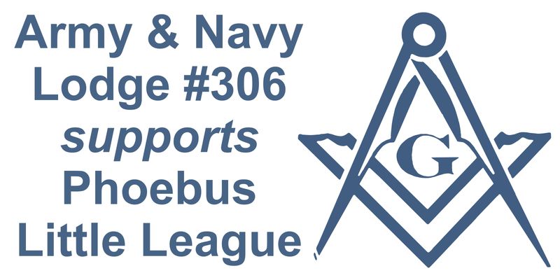 Phoebus Little League Banner (Spring '26 - Qty 6)