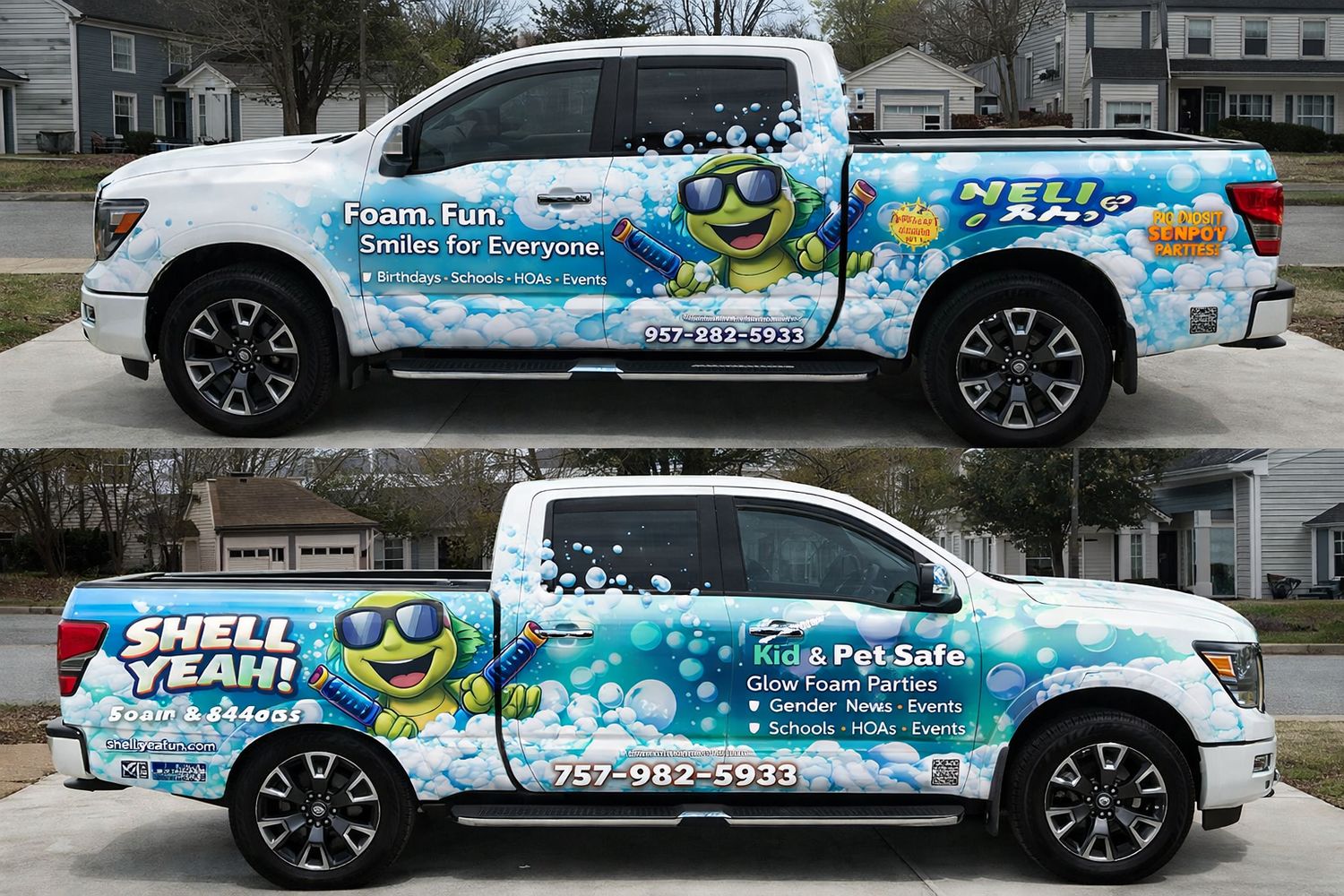 Shell Yeah Foam Party Titan Wrap