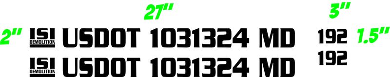 ISI DEMO DECALS