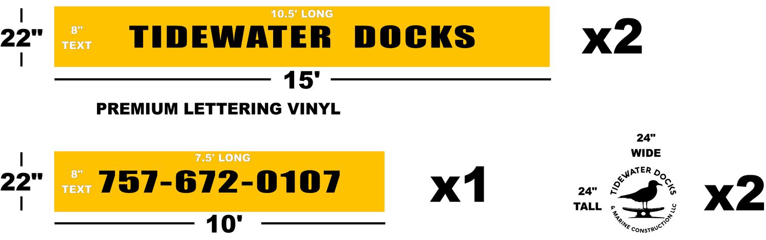 Tidewater Docks Lettering Project