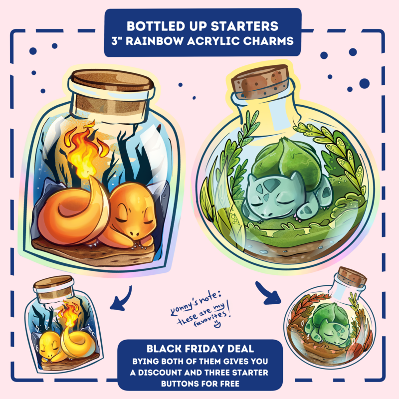 (20%OFF) BOTTLED UP STARTERS 3&quot; Rainbow Acrylic Keychain