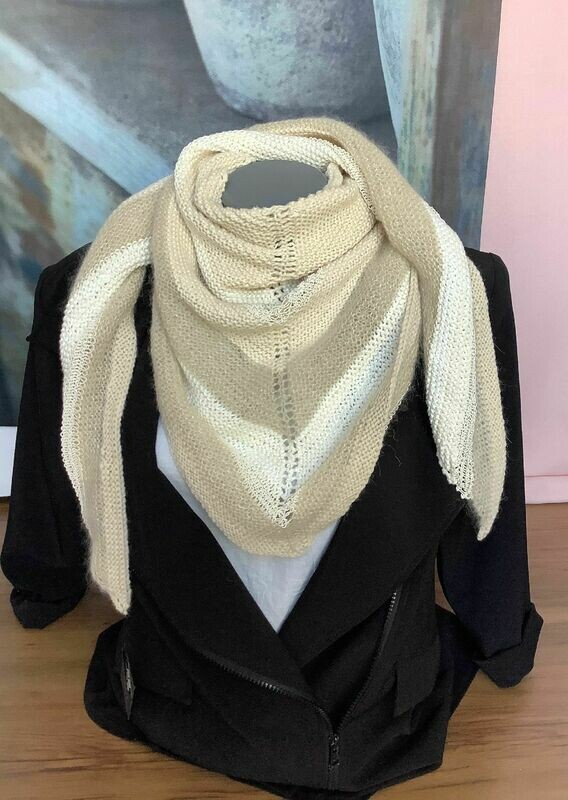 Dreiecktuch in creme Tönen