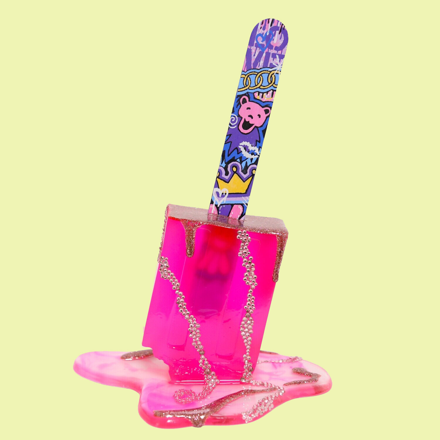 10" Tickle Pink - Resin Art - Original Melting Pops