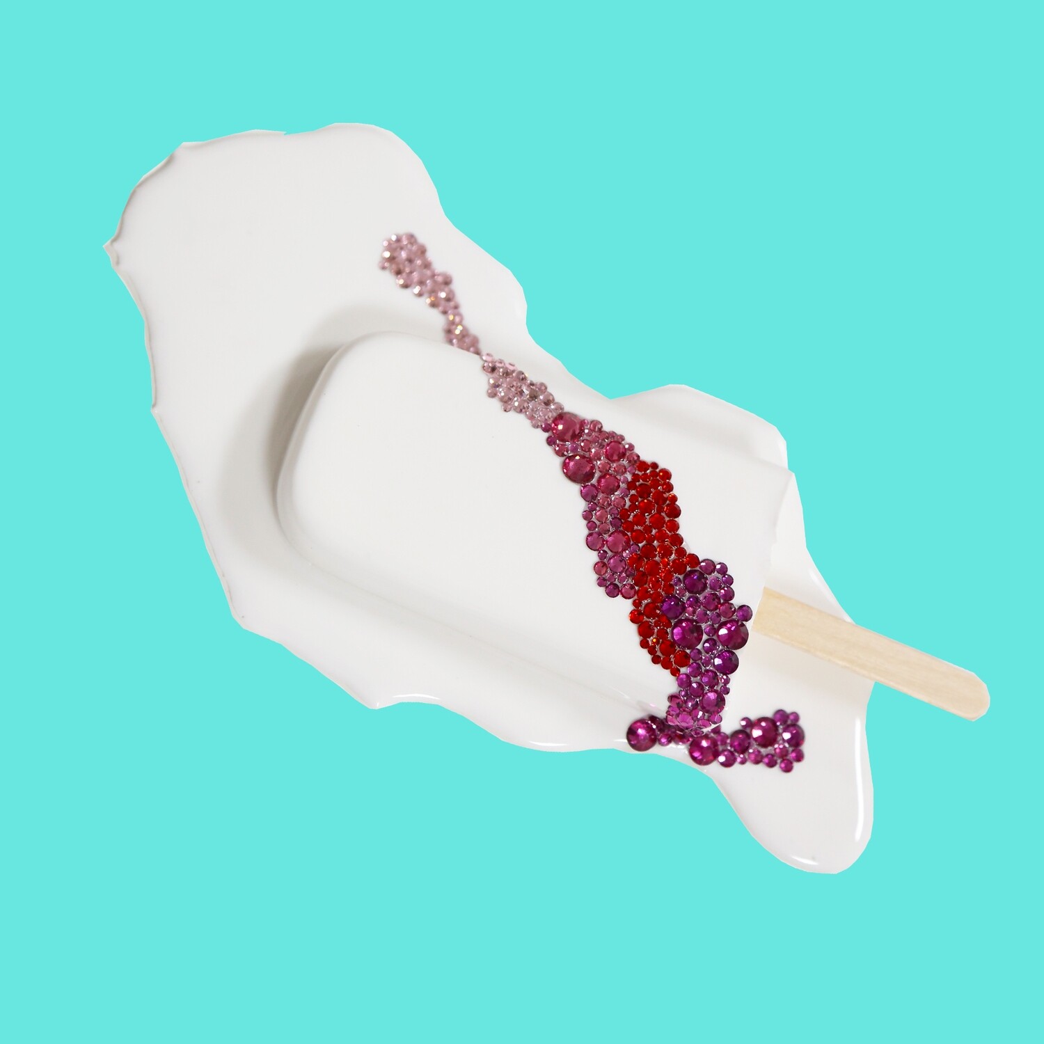 Melting Popsicle Art - Love or Lust Splat - Original Melting Pops