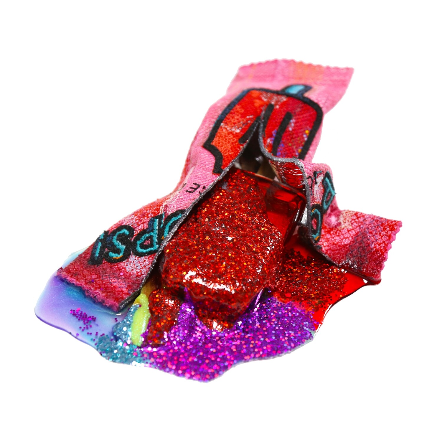 Melting Popsicle Art - Glitter Dreamsicle - Original Melting Pops