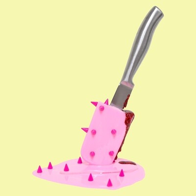 Melting Popsicle Art - Psycho Spiketastic - Original Melting Pops