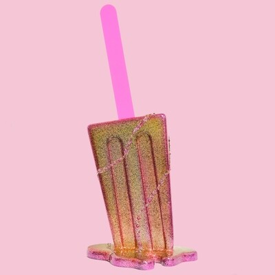 20" Rosey - Original Melting Pops - Melting Popsicle Resin Art