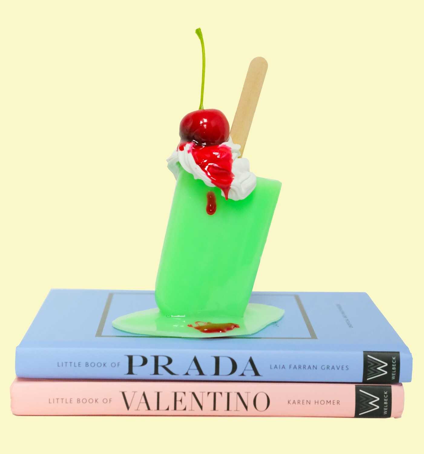 Melting Popsicle Art - Cherry On Top Pop - Original Melting Pops