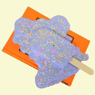 Melting Popsicle Art - Big Berry Sprinkle Splat - Original Melting Pops