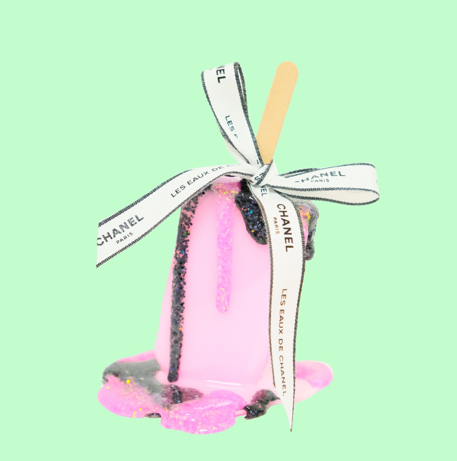 Melting Popsicle Art - Pantone 182c Pop 9/10 - Original Melting Pops