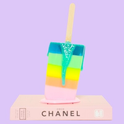 Melting Popsicle Art - Pastel Rainbow Pop - Original Melting Pops