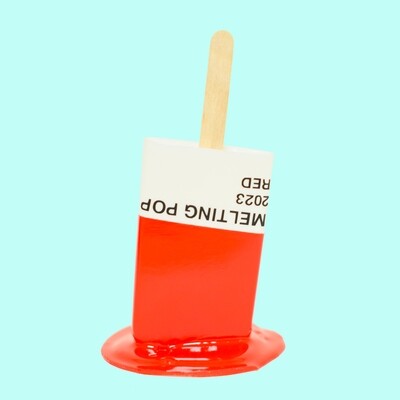 Melting Popsicle Art - RED - Original Melting Pops