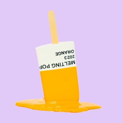 Melting Popsicle Art - ORANGE - Original Melting Pops