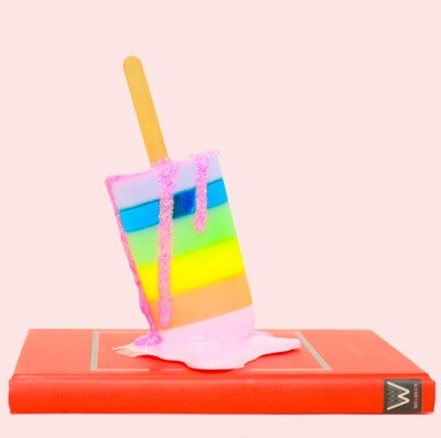 Melting Popsicle Art - Pastel Rainbow Pop - Original Melting Pops