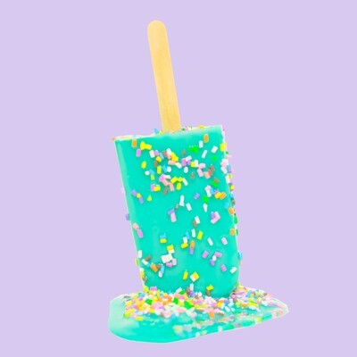 Melting Popsicle Art - Mint Sprinkle Pop - Original Melting Pops